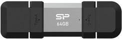 Pendrive Silicon Power Mobile C51 64GB USB-A USB 3.2 Typ-C 120 MB/s Srebrny
