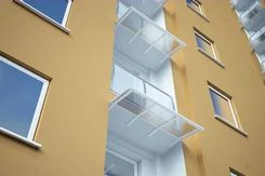 Zdjęcie Robelit Daszek Balkonowy Płaski Modułowy 100x57x17 - Dzierżoniów