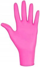 Zdjęcie Rękawice Nitrylowe Fuksja Opk 100szt. Rozmiar S - Ząbki