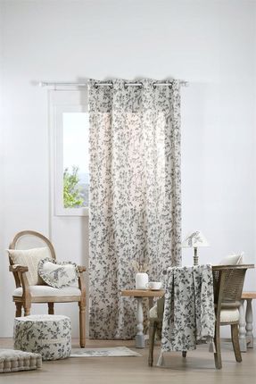 Stof Pled Clarine Écru Wzór Koc Narzuta Na Łóżko Retro Krem Boho 125X150Cm - zdjęcie 2
