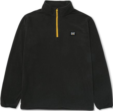 Polar Cat - Microfleece Quarter Zip Slim Fit - Czarny