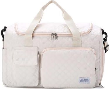 Balakaka Podróżna torba sportowa 46 × 23 × 30 cm, duża damska męska torba sportowa na siłownię z kieszenią na buty, torba weekendowa, z pokrowcem na k