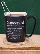 Zdjęcie Nadwyraz.com Kubek Dla Kubek Porcelanowy Nauczyciela Czarny Matowy Z Uchem - Stopnica