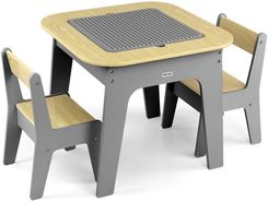 Zdjęcie Milly Mally Zestaw Mebli Olaf Blocks Stolik I Dwa Krzesełka Dark Grey - Maków Podhalański
