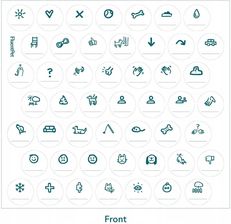 Zdjęcie FluentPet Connect Stickers Ideogram naklejki na przyciski z piktogramami - Grybów