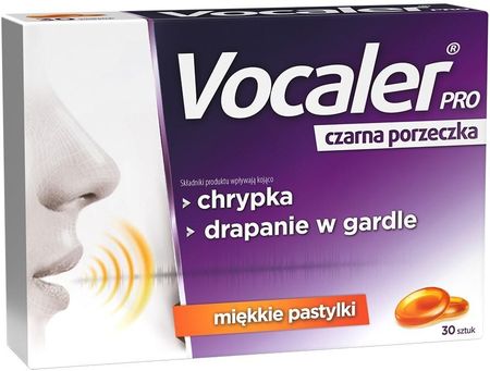 Vocaler Pro Pastylki Miękkie Do Ssania Czarna Porzeczka 30 Pastylek