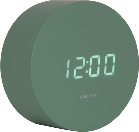 Karlsson Budzik Spry Round Led Szary Jadeitowy (KA5981GR)