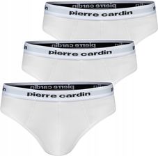 PCU102 r. M Majtki Męskie Slipy Oryginalne Pierre Cardin 3-pak Białe