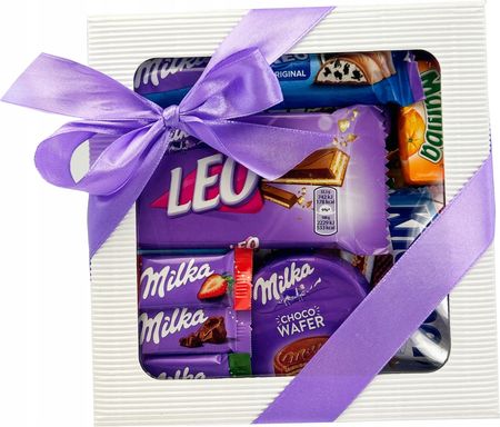 Milka Kosz Box Prezentowy Zestaw Słodyczy Słodycze Święta Mikołaj - zdjęcie 3