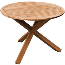 Teako Design Stół Do Jadalni Ravenna Z Litego Drewna Tekowego Okrągły 80cm 25.Tt-4033-80