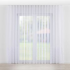 Dekoria Firana na haczykach flex podwójnych biały z wzorem Woale i firany 140 x 260 cm