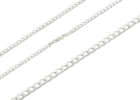 Intergold Srebrny łańcuszek nierodowany pancerka pr. 925 55 cm - zdjęcie 3