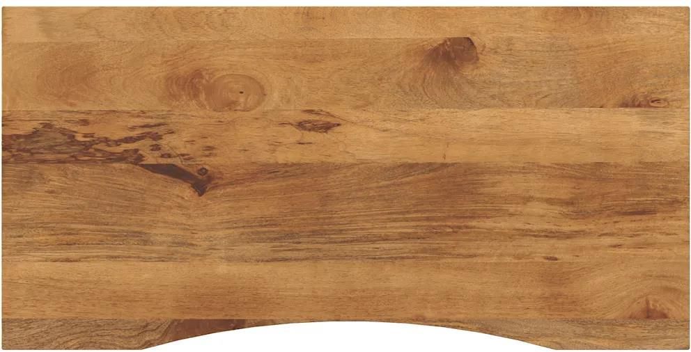 VidaXl Blat Biurka Z Wycięciem 140X50X2,5Cm Surowe Drewno Mango (370212 ...