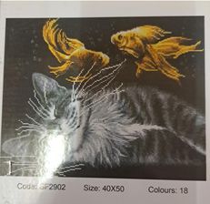 Zdjęcie Brushme Diamentowa Mozaika Kot I Przyjaciele - Rypin