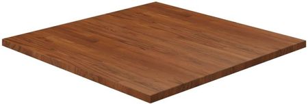 The Living Store Blat Stołu Square Dark Brown 80X80X2,5cm Oak Treated Tls343046