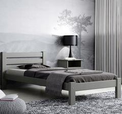 Zdjęcie Meblo Drew Łóżko Sosnowe Sara 100X200 Szare (ŁÓŻSAR100SZARE) - Żywiec