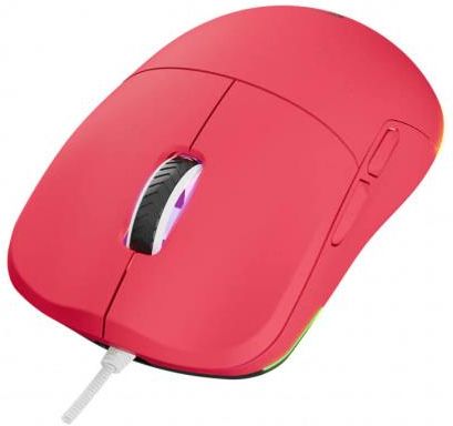 Mysz przewodowa Rampage BLINK gamingowa USB, 12800 DPI, RGB, sensor optyczny, różowa - zdjęcie 2