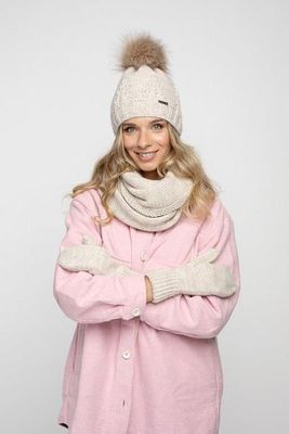 Komplet Damski PaMaMi Beżowy PZ-122/004