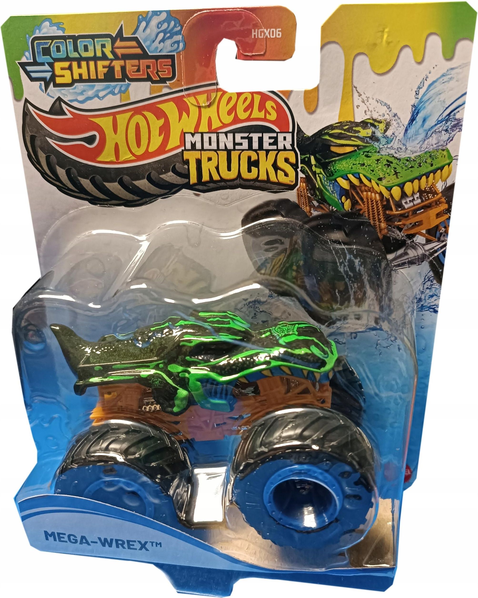 Hot Wheels Monster Trucks Zmieniający Kolor Wrex HGX06 JDV85