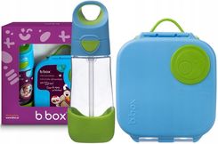 B.box Zestaw Mini Lunchbox + Butelka tritanowa ze słomką 450 ml, Ocean Breeze