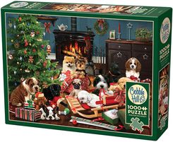 Zdjęcie Cobble Hill Puzzle Świąteczne Szczenięta 1000El. - Dolsk