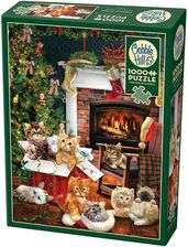 Zdjęcie Cobble Hill Puzzle Świąteczne Kocięta 1000El. - Pieniężno