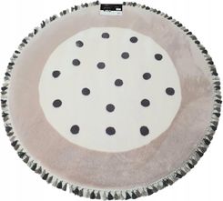 Zdjęcie E-Floor Dywan Maximo Pluszowy 120 Koło Kropki Z Frędzlami - Łódź