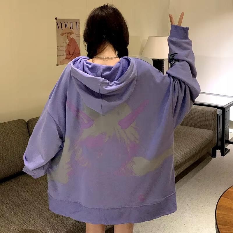 Damska Bluza Oversize Anime w Stylu Streetwear Harajuku