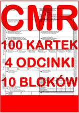 Pako Cmr List Przewozowy 100 Kartek 4 Odc. X10 Bloków