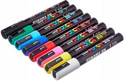 Uni Posca Zestaw 8szt. Markery Pc-5M W Etui Z Pl Dystryb. Oryginał