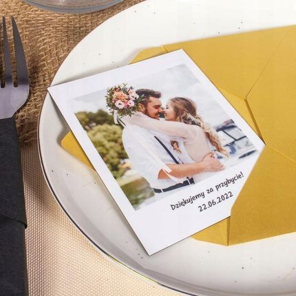 Booklet Foto Magnes Ze Zdjęciem Na Lodówkę Polaroid 16Szt. Z Podpisem Podziękowanie - zdjęcie 4