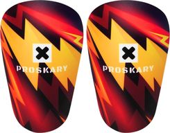 Zdjęcie Ochraniacze Piłkarskie Proskary Comic Shin Pads Czarno-Pomarańczowe 12X8cm - Legnica