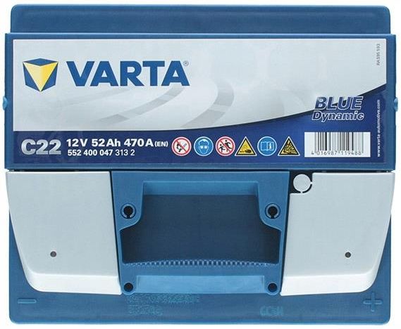 Akumulator Varta Blue Dynamic C22 12V 52Ah 470A P Opinie I Ceny Na Ceneo Pl