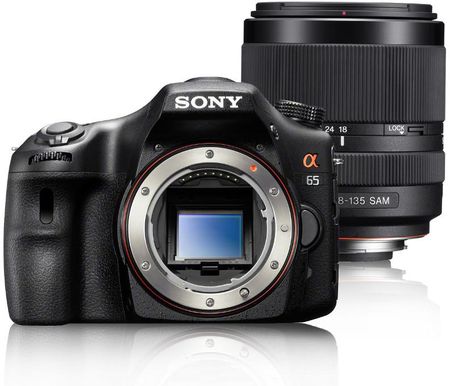 SONY SLT−A65VY Lustrzanka Sony Alpha SLT-A65VY + 18-55 mm + 55-200 mm