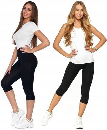 leginsy legginsy BAWEŁNIANE getry 3/4 damskie 2XL/3XL