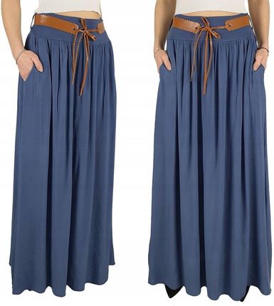 ZWIEWNA DŁUGA SPÓDNICA MAXI DO KOSTEK BOHO DAMSKA