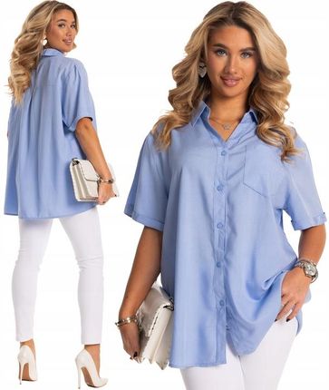Wygodna Modna BLUZKA Koszulowa KOSZULA Plus Size Dużo Kolorów i Rozmiarów