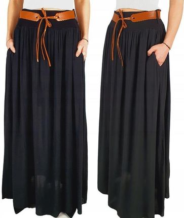ZWIEWNA DŁUGA SPÓDNICA MAXI DO KOSTEK BOHO DAMSKA