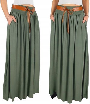 ZWIEWNA DŁUGA SPÓDNICA MAXI DO KOSTEK BOHO DAMSKA