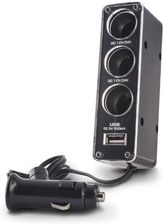 Ładowarka do telefonu P-T Rozdzielacz gniazda samochodowego Forever 3w1 z kablem USB (GSM001530) - zdjęcie 1