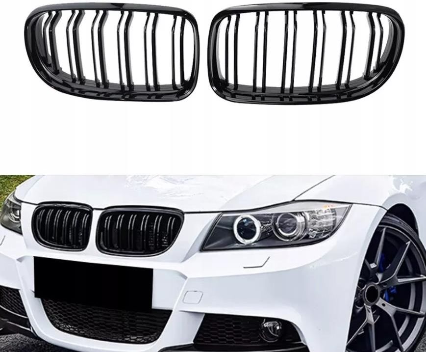 Xenon LED Angel Eyes Scheinwerfer für BMW 3er E90/E91 LCI 09-11 schwarz