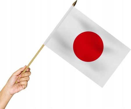 Flagi-Shop Hurtownia Flag Flaga Na Patyku Japonia 45X30cm Flagi Japonii Japońska Japan