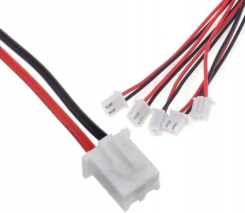 小物 hhhttt Zestaw złącz JST XH2.54 6/7/8/9/10 pin (męskie+żeńskie) i