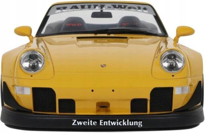 GT Spirit 1/18 Porsche 911 Avec Bodykit RBW Nohra 2023 - Résine Jaune (GT450, Occasion)