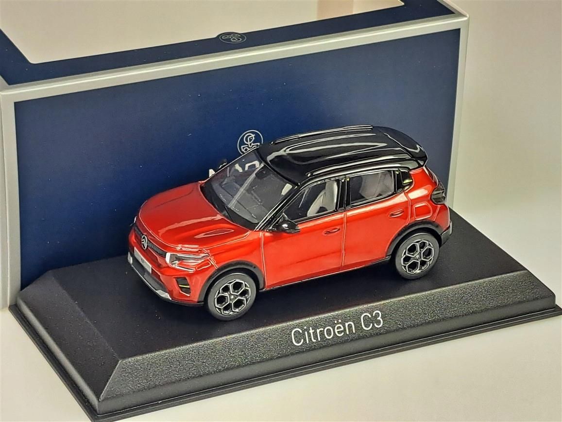 Citroën C3 2024 Elixir Red & Black roof 1:43