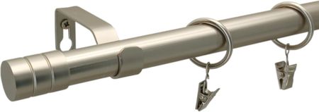 Estadeco Karnisz Metalowy Loft Fi 19mm Satyna Podwójny 180cm