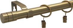 Estadeco Karnisz Metalowy Loft Fi 19mm Złoto Antyk Pojedynczy 300cm