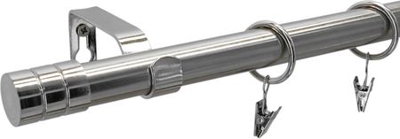 Estadeco Karnisz Metalowy Loft Fi 19mm Nikiel Podwójny 300cm