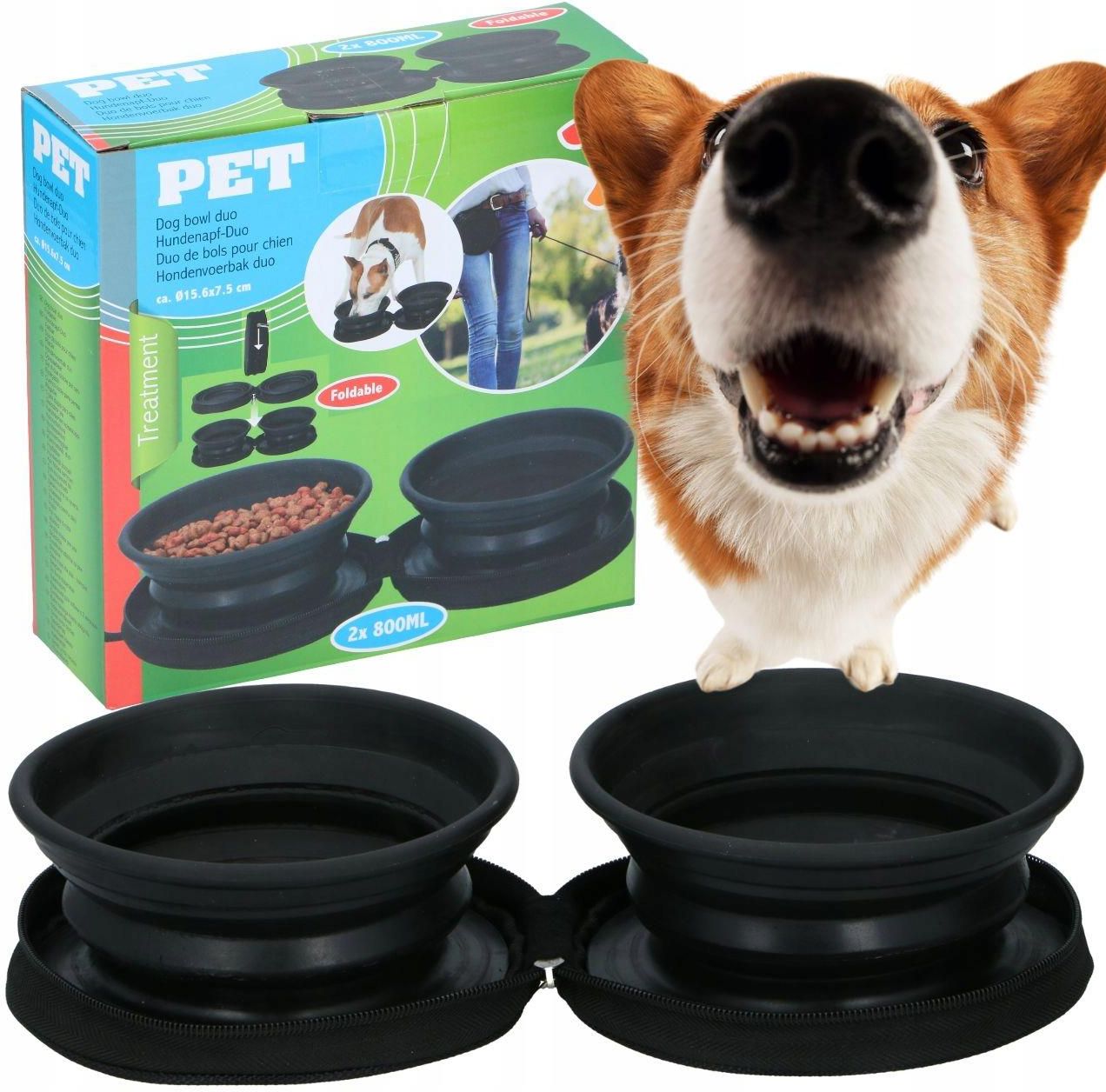 Wesolypupil Miski Podr ne Turystyczne Dla Psa Sk adane 2Szt 