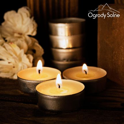 Ogrodysolne Podgrzewacze Tealight Świeczki Bezzapachowe 100Szt  1766294128 - zdjęcie 5